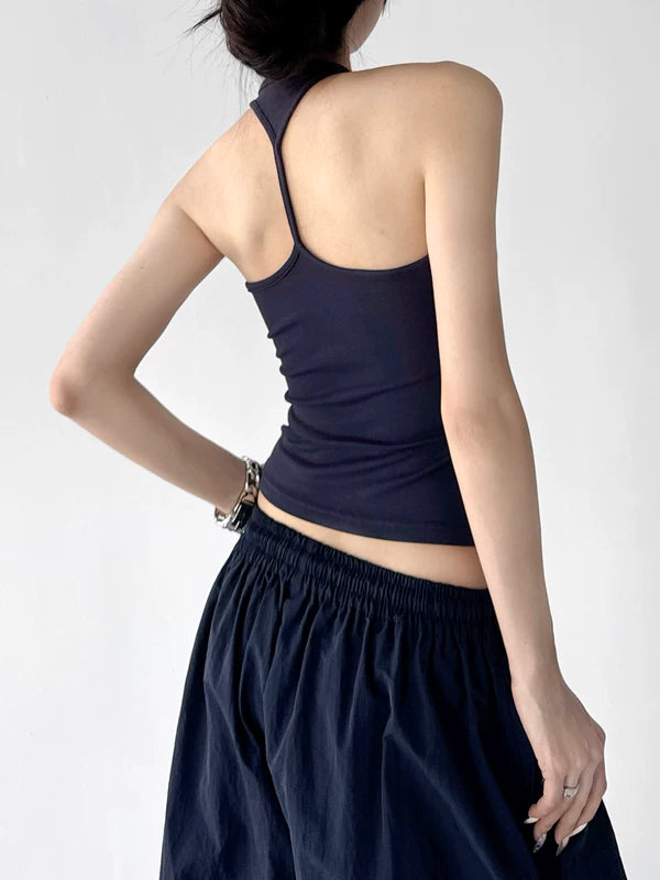 Halter Neck Slim Fit Tank Top 2
