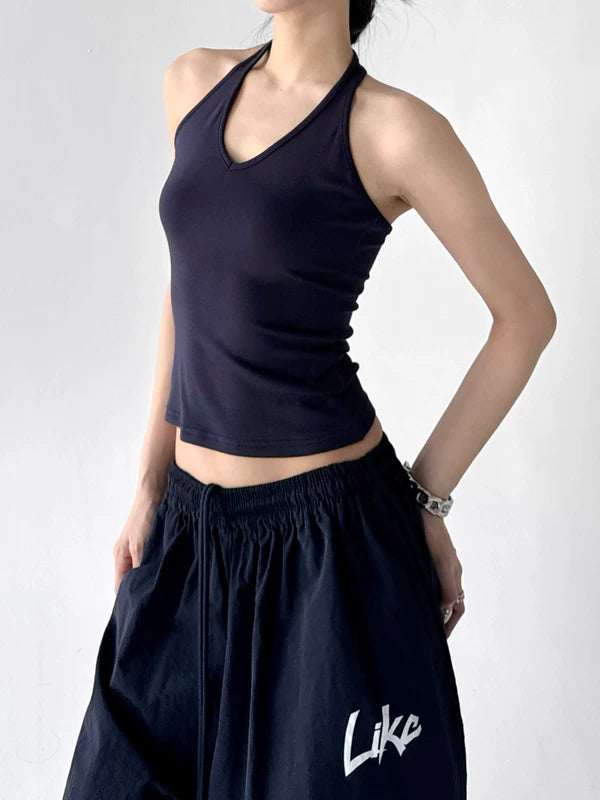 Halter Neck Slim Fit Tank Top 4