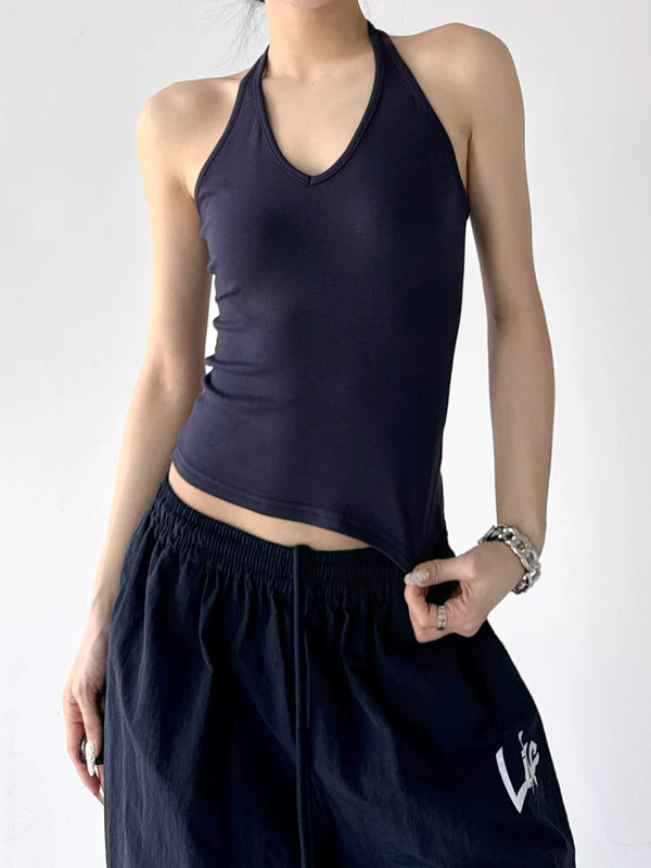 Halter Neck Slim Fit Tank Top 5