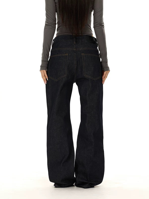 Hand-Sewn Wheat Ear Flare Jeans Pants 4