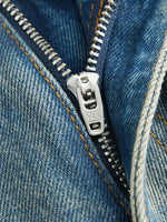 Hand-Stitched Ripped Studded Straight Leg Pants 3