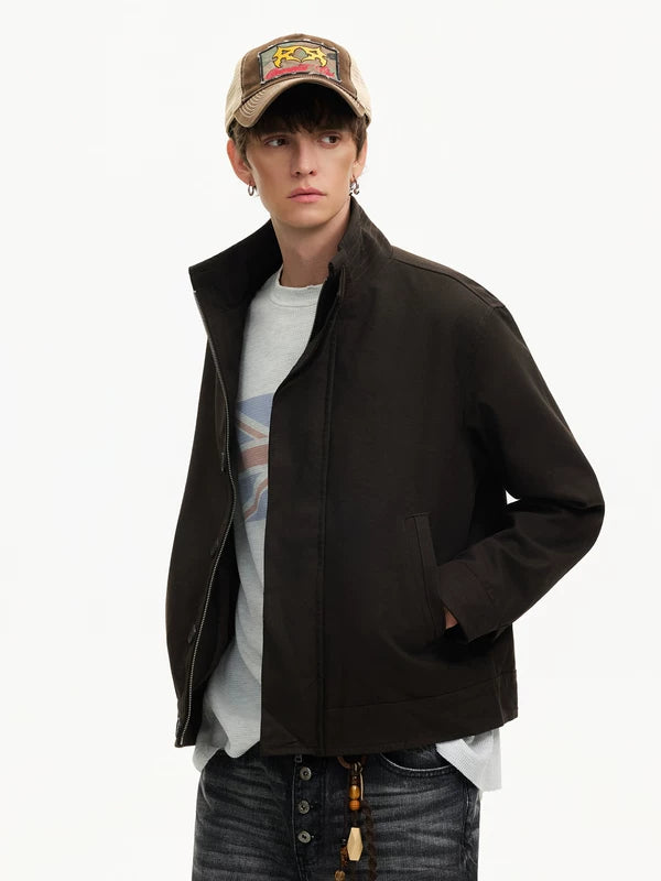 Harrington Stand Collar Lightweight Work Jacket 2