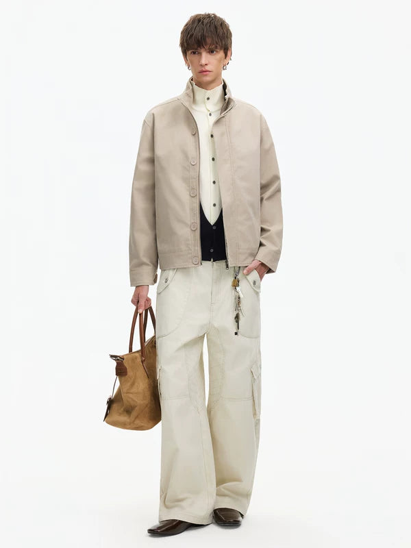 Harrington Stand Collar Lightweight Work Jacket 5