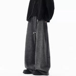 6146711370704,6146711370706,6146711370708,6146711370710,6146711370702, Heavyweight Fleece-Lined Wide-Leg Casual Pants