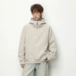 6011031992193,6011031992194,6011031992195,6011031992196, Heavyweight Half-Zip Hooded Pullover Sweatshirt