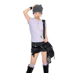 6193400891198,6193400891199,6193400891200, Henley Collar Slim Fit Short Sleeve T-Shirt