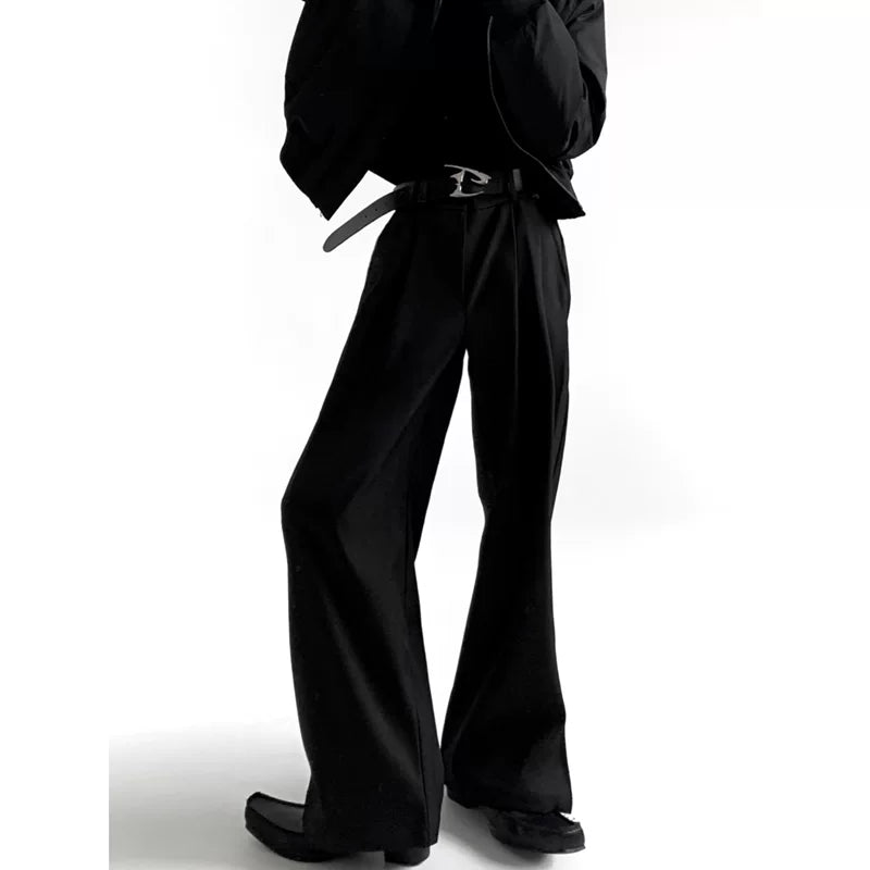 High-Density Twill Wide Leg Suit Pants 2