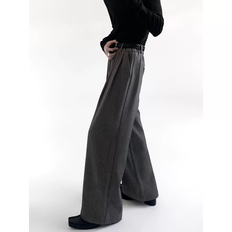 High-Density Twill Wide Leg Suit Pants 5