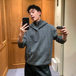 1627207:3232478,6175052314776,1627207:3232478,6175052314777,1627207:3232478,6175052314778,1627207:3232478,6175052314779,6175052314776,6175052314777,6175052314778,6175052314779, High-Neck Faux Two-Piece Hooded Sweater