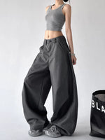 High Waist Curved Wide Leg Pants 5
