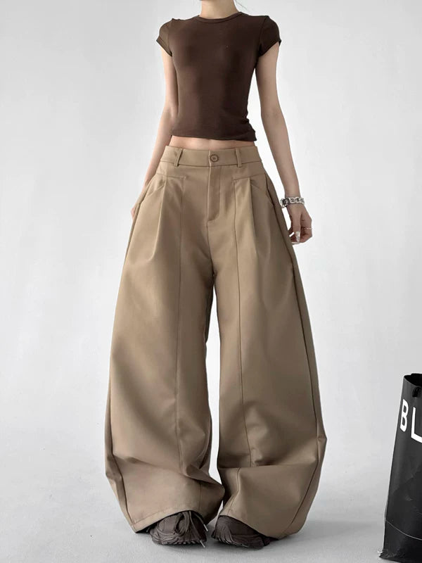 High Waist Extra Wide Leg Pants 2