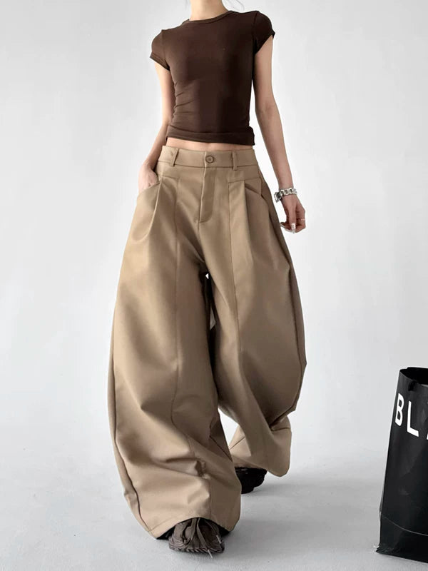 High Waist Extra Wide Leg Pants 4