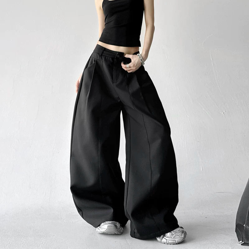 6029638128954,6029638128955,6029638128956,6029638128957,6029638128958,6029638128959,6029638128960,6029638128961, High Waist Extra Wide Leg Pants