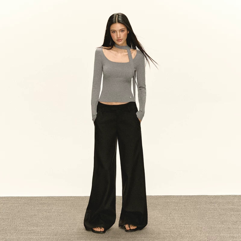 High Waist Loose Fit Wide Leg Pants 4