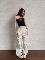 High Waist Wide Leg Cargo Pants 3