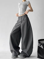 High Waist Wide Leg Casual Pants 2