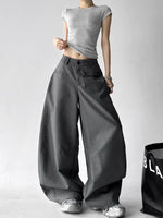 High Waist Wide Leg Casual Pants 3