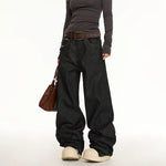 High Waist Wide Leg Denim Pants 2