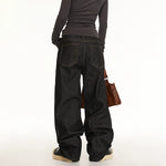 High Waist Wide Leg Denim Pants 4