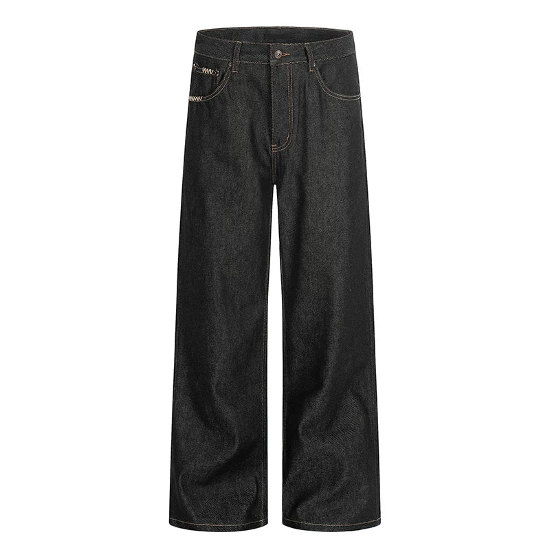 High Waist Wide Leg Denim Pants 5