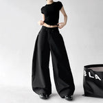 High-Waist Wide-Leg Flowing Casual Pants 4