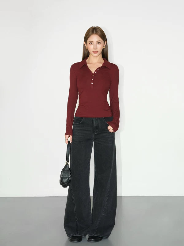 High Waist Wide Leg Jeans Pants 5