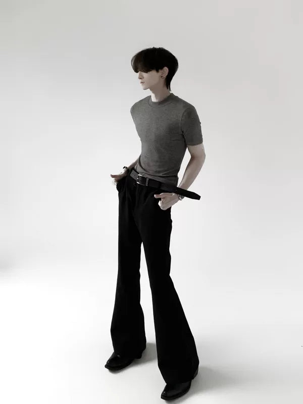High-Waisted Extra-Long Flared Pants 3