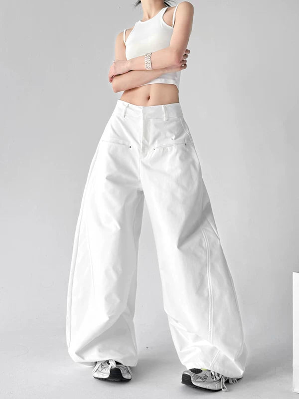 High Waisted Extra Wide Leg Pants 5