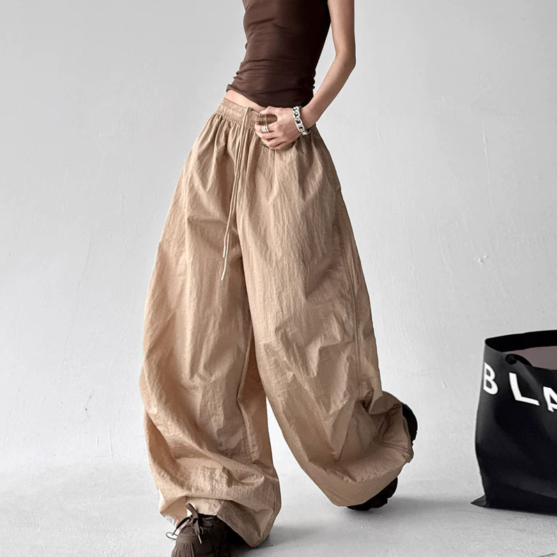 6017947273903,6017947273904,6017947273905,6017947273906,6017947273907,6017947273908,6017947273909,6017947273910, High Waisted Loose Wide Leg Casual Pants