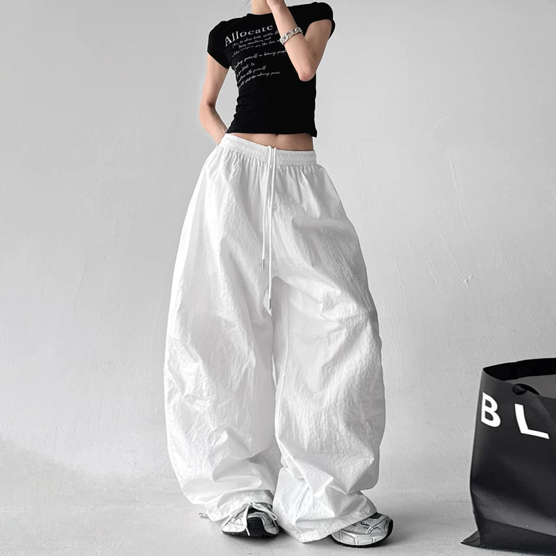 6184239322690,6184239322692,6184239322694,6184239322696,6184239322691,6184239322693,6184239322695,6184239322697, High Waisted Loose Wide Leg Casual Pants