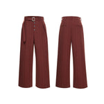 6020436904172,6020436904174,6020436904176,6020436904178, High-Waisted Pleated Striped Wide-Leg Pants