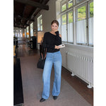 High-Waisted Straight Leg Jeans Pants 5