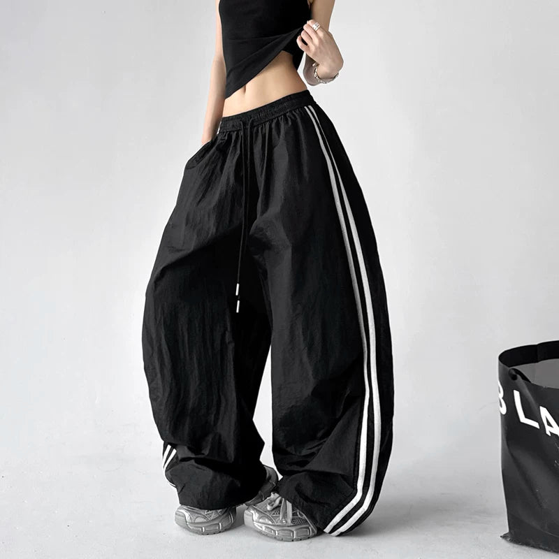 6190446047310,6190446047311,6190446047312,6190446047313, High Waisted Wide Leg Drawstring Pants