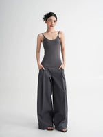 High-Waisted Wide-Leg Dress Pants 5