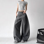 High Waisted Wide Leg Floor Length Pants 5