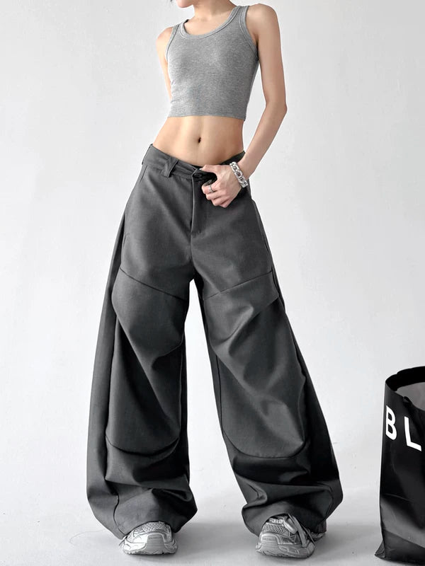 High-Waisted Wide-Leg Suit Pants 3