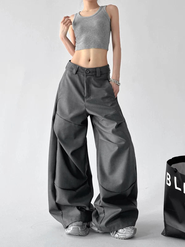 High-Waisted Wide-Leg Suit Pants 5