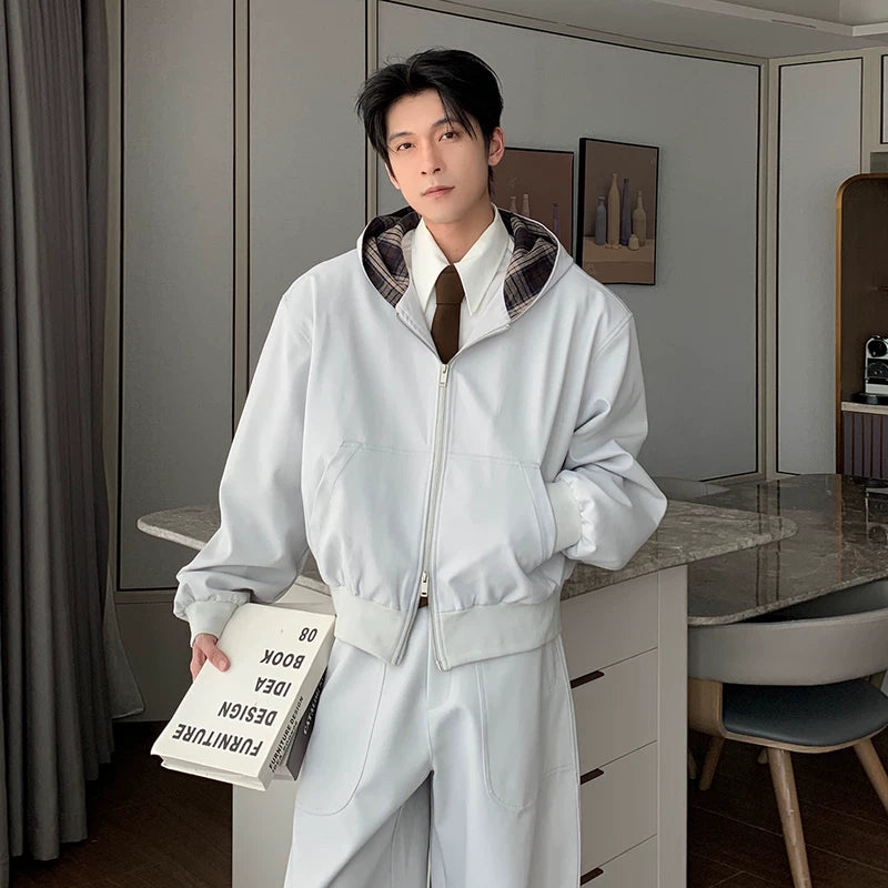 6192728619148,6192728619152,6192728619156, Hooded Cardigan Jacket and Pants Set