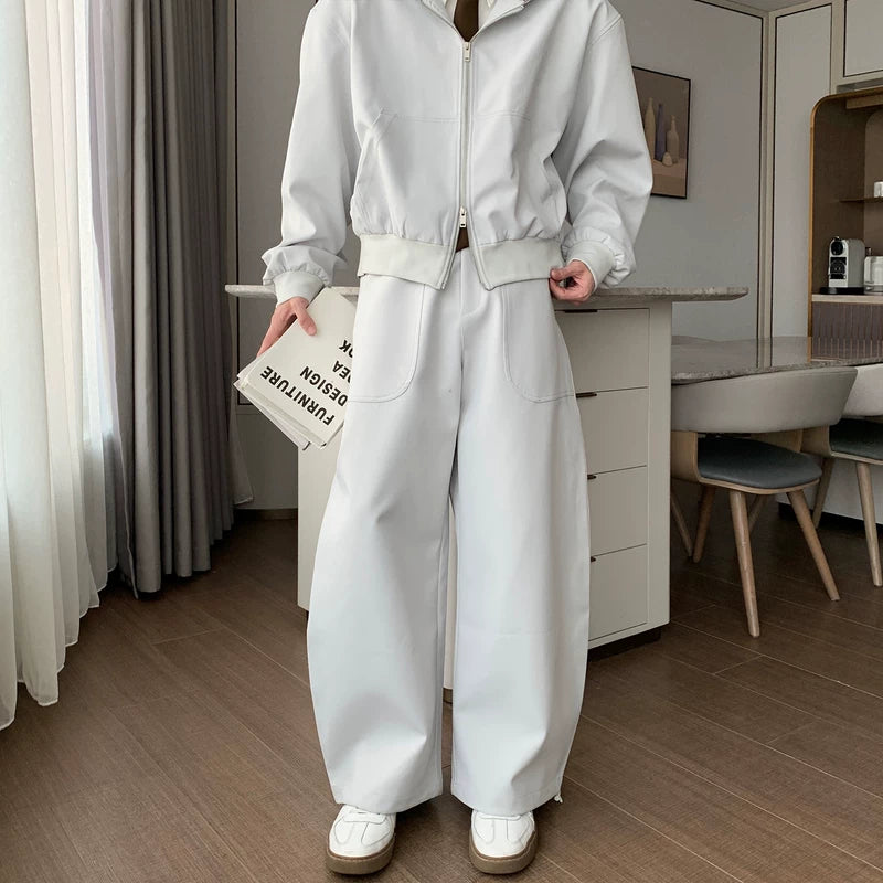 6192728619150,6192728619154,6192728619158, Hooded Cardigan Jacket and Pants Set
