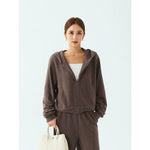 1627207:1859025056,6176331726070,1627207:1859025056,6176331726071,1627207:1859025056,6176331726072,6176331726070,6176331726071,6176331726072, Hooded Zip Sweatshirt and Wide Leg Pants