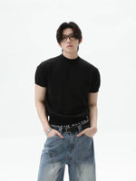 Ice Silk Slim Fit Knit T-Shirt 5
