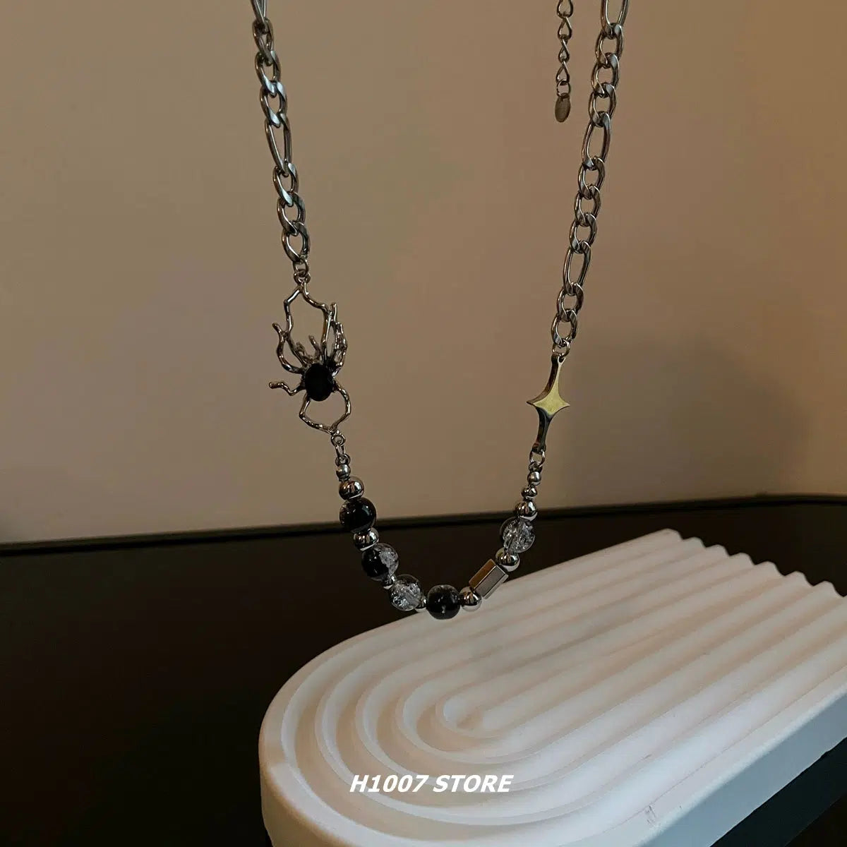 Titanium Steel Spider Necklace