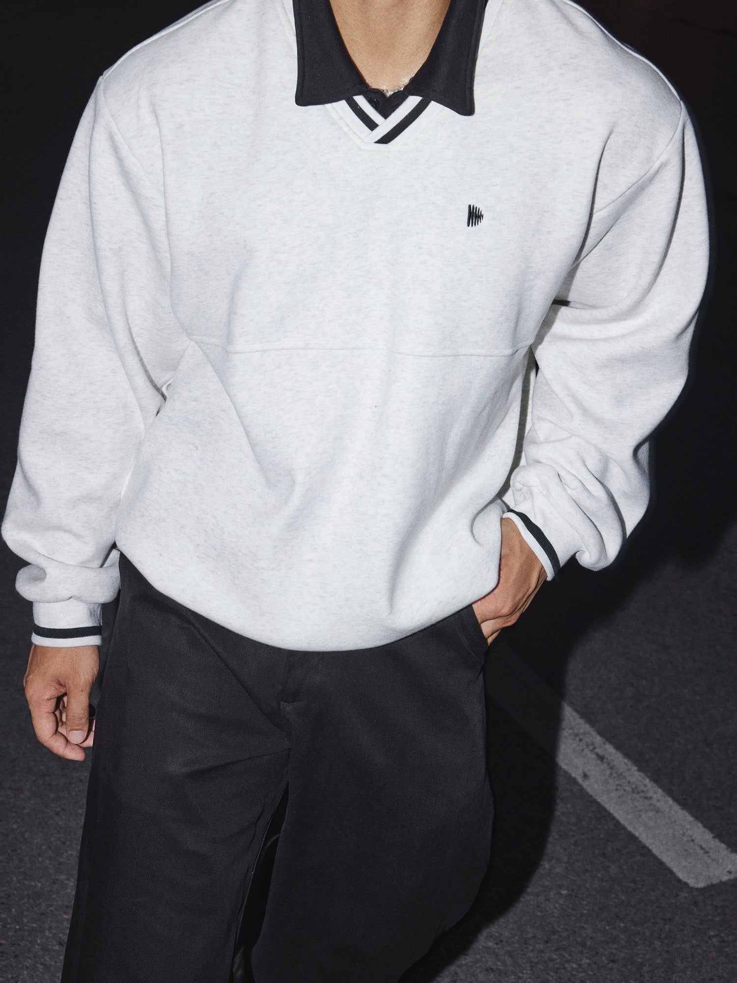 Loose Splicing Design Sweatshirt