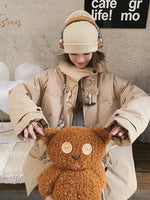 Short Horn Button Down Duck Down Jacket