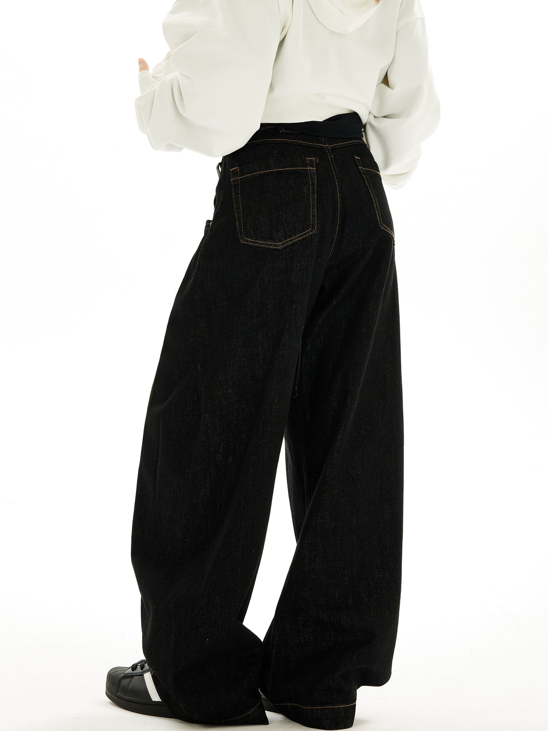 Weite Beinform Street Style Lässige Jeanshosen 