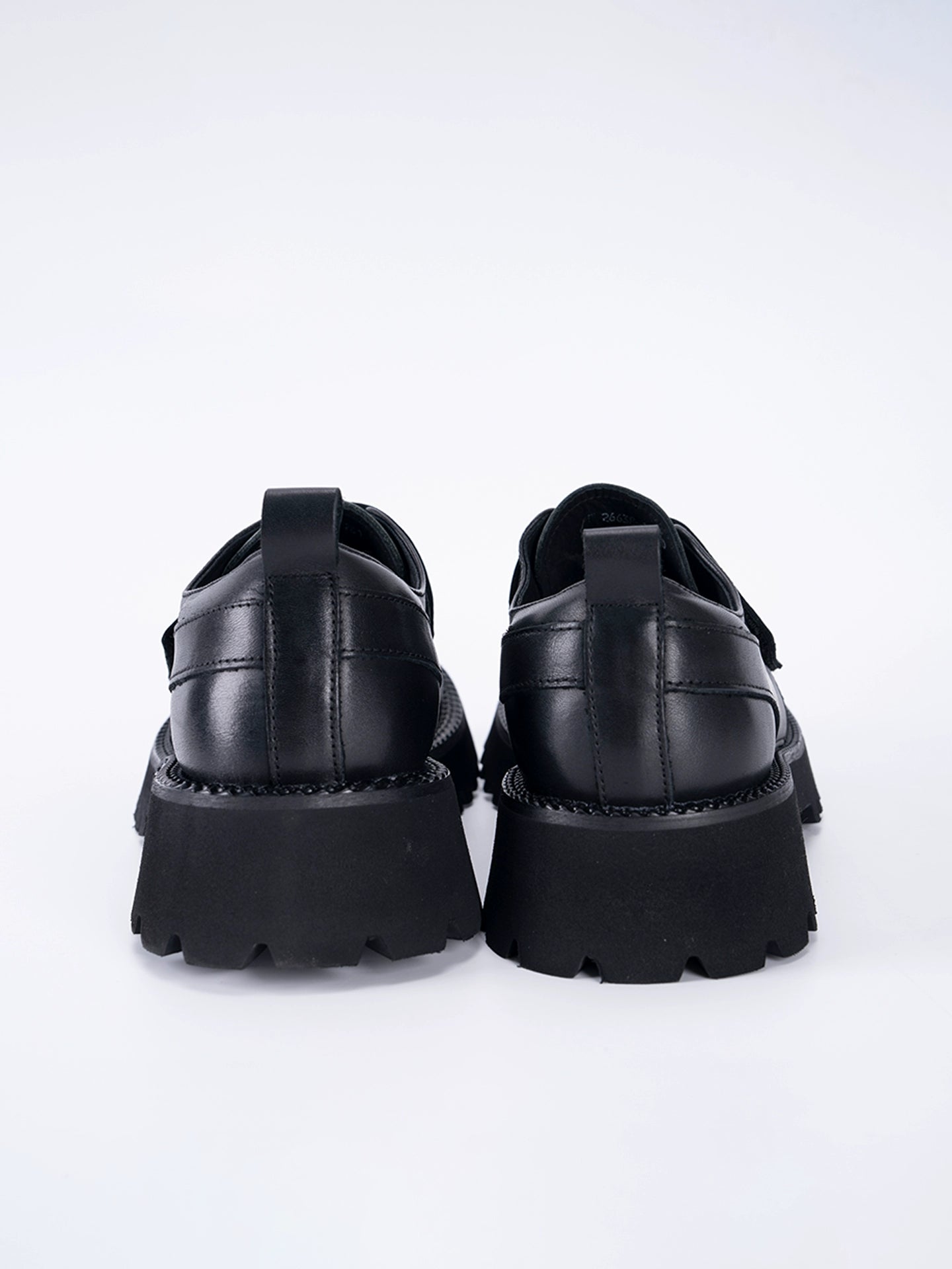 Velcro Leather Thick-Soled Shoes
