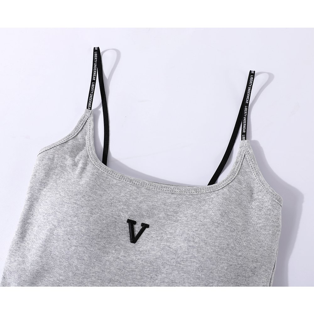 Retro Camisole with Chest Pad Design
