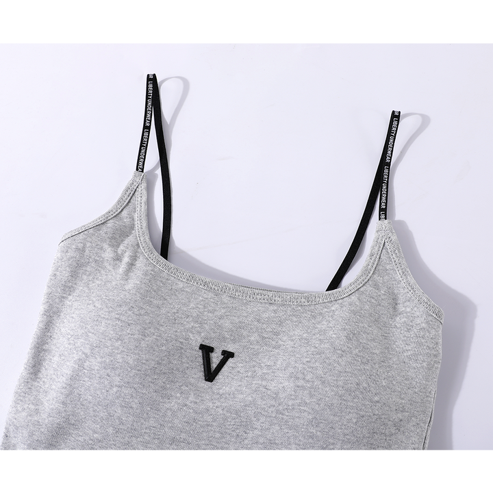 Retro Camisole with Chest Pad Design