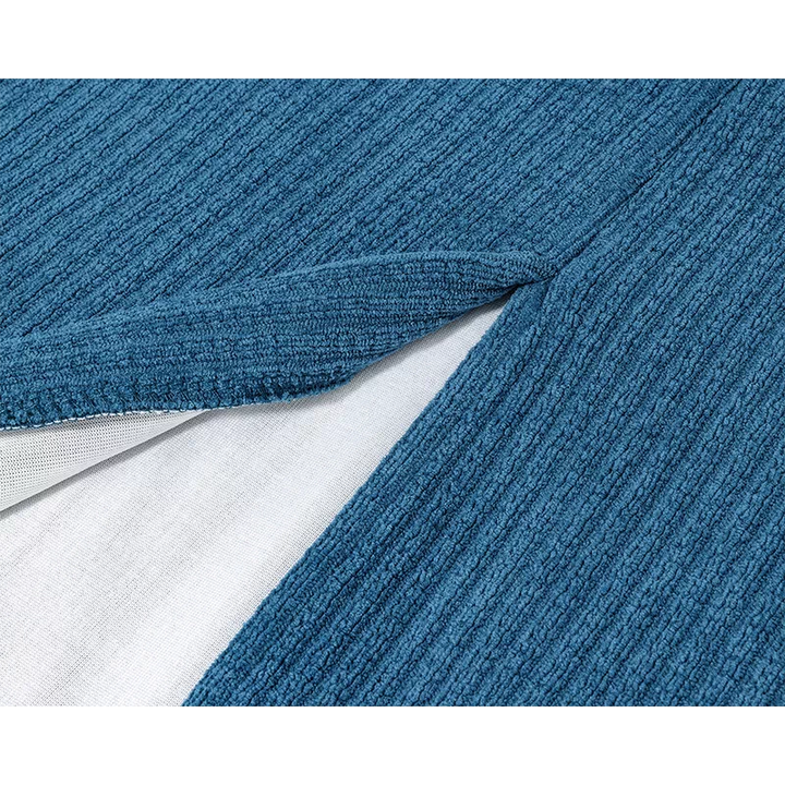 Falda midi retro de talle alto de pana 