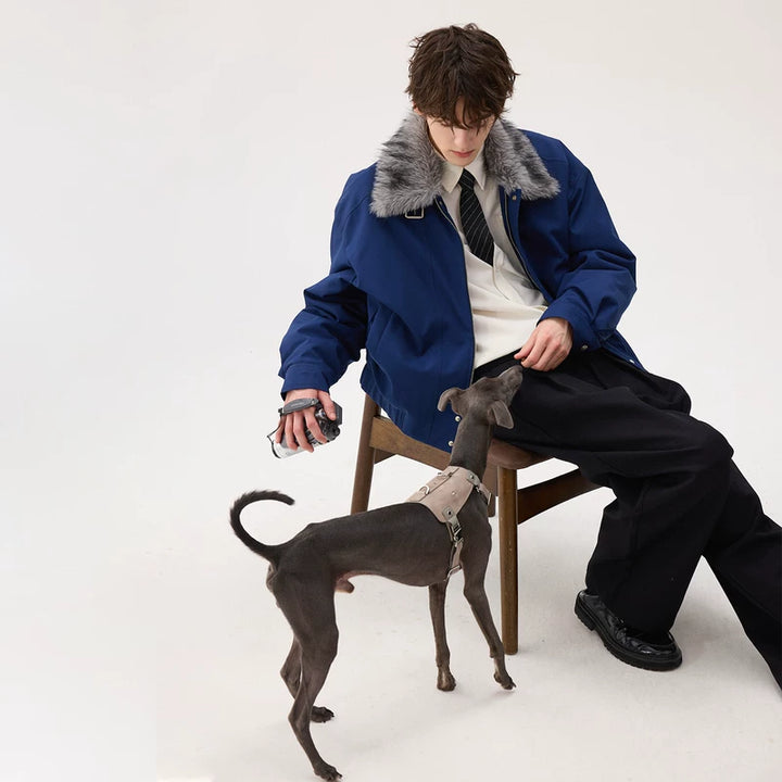 Faux Fur Collar Thick Down Jacket